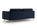 Canapea 4 locuri, Eden, Micadoni, 209x92x90 cm, catifea, albastru inchis