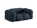 Canapea 2 locuri, Loretto, Cosmopolitan Design, 180x100x68 cm, tesatura structurata, albastru inchis
