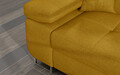 Coltar extensibil dreapta 4 locuri ELTAP, Armd-51, Armando, 289x203x85 cm, lemn/poliester, galben