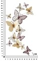 Decoratiune de perete Butterflies Bordeaux, Mauro Ferretti, 59.5x111.5 cm, fier, multicolor