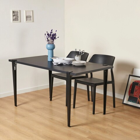 Masa, Logg, Eurotas, 120x75x60 cm, Antracit / Negru Logg
