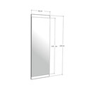 Oglinda decorativa, Neostill, Boy Aynası Dekoratif Basic Ceviz 40x120, 120x40x2 cm, MDF , Maro