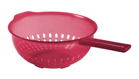 Strecuratoare cu maner inga, domotti, 23.5 cm, plastic, rosu