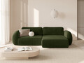 Coltar extensibil reversibil 4 locuri, Tonale, Cosmopolitan Design, 262x149x88 cm, catifea, verde army