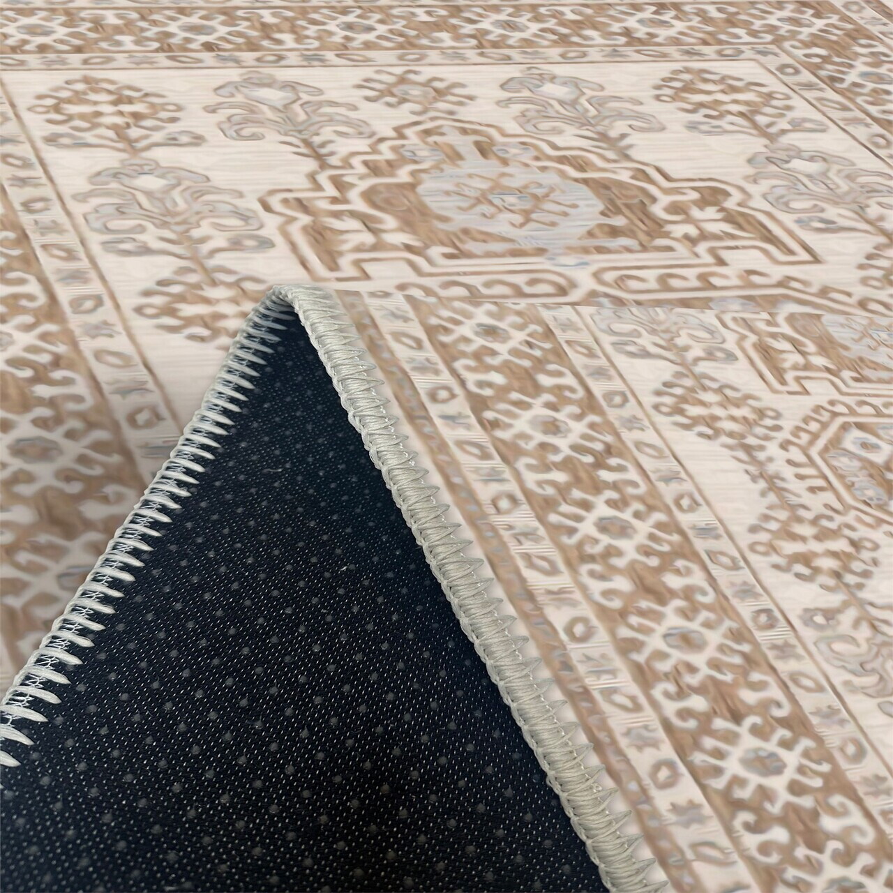 Covor, Woobtny0188, 160x230 cm, Maro — imaginea 3