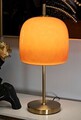 Lampa de masa Oldy, Mauro Ferretti, 1 x E27, 40W, 30x53 cm, fier/sticla, auriu/portocaliu