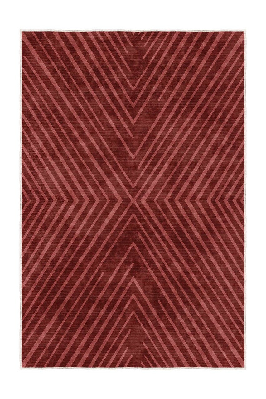 Covor Sftkece024 140x220 cm Poliester Rosu