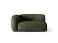 Modul stanga pentru canapea, 1 loc, Martina-120, Micadoni Home, 160x106x75 cm, catifea, verde