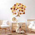 Decoratiune de perete, Lime Hazel 2, Metal, Dimensiune: 115 x 105 cm, Multicolor