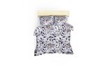 Lenjerie de pat dubla king size, Beverly Hills Polo Club, BHPC 005 - Blue, 3 piese, bumbac ranforce, multicolor