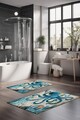 Set covorase de baie, Cartwright, CT-5365, Poliester, Multicolor