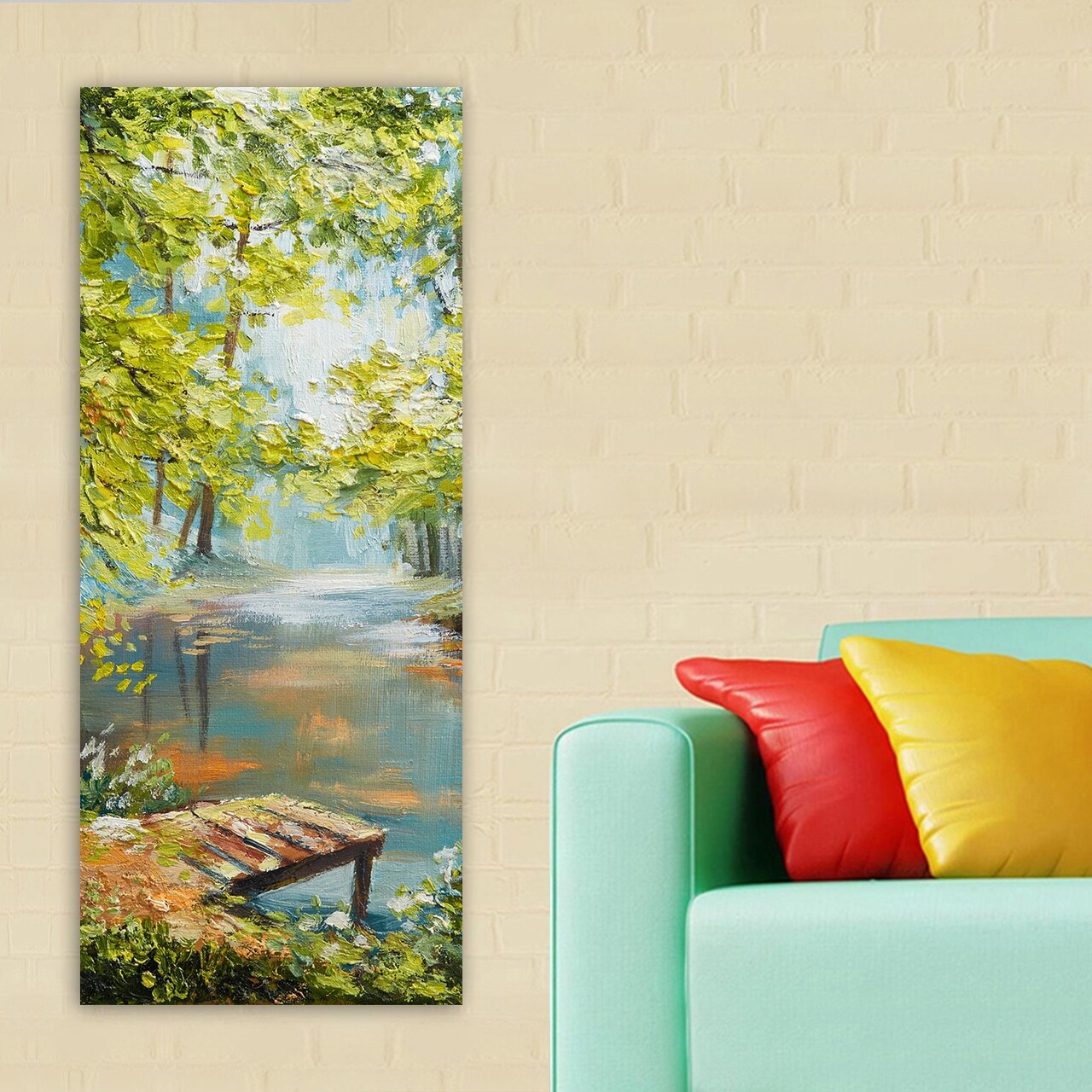 Tablou decorativ DKY21193655400_50120 Cadru: 100% LEMN (grosime: 3 cm) Multicolor