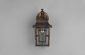 Lampa de gradina Volturno, TRIO, 34x20x14.5 cm, 60W, 1x E27, aluminiu turnat/sticla, maro rustic