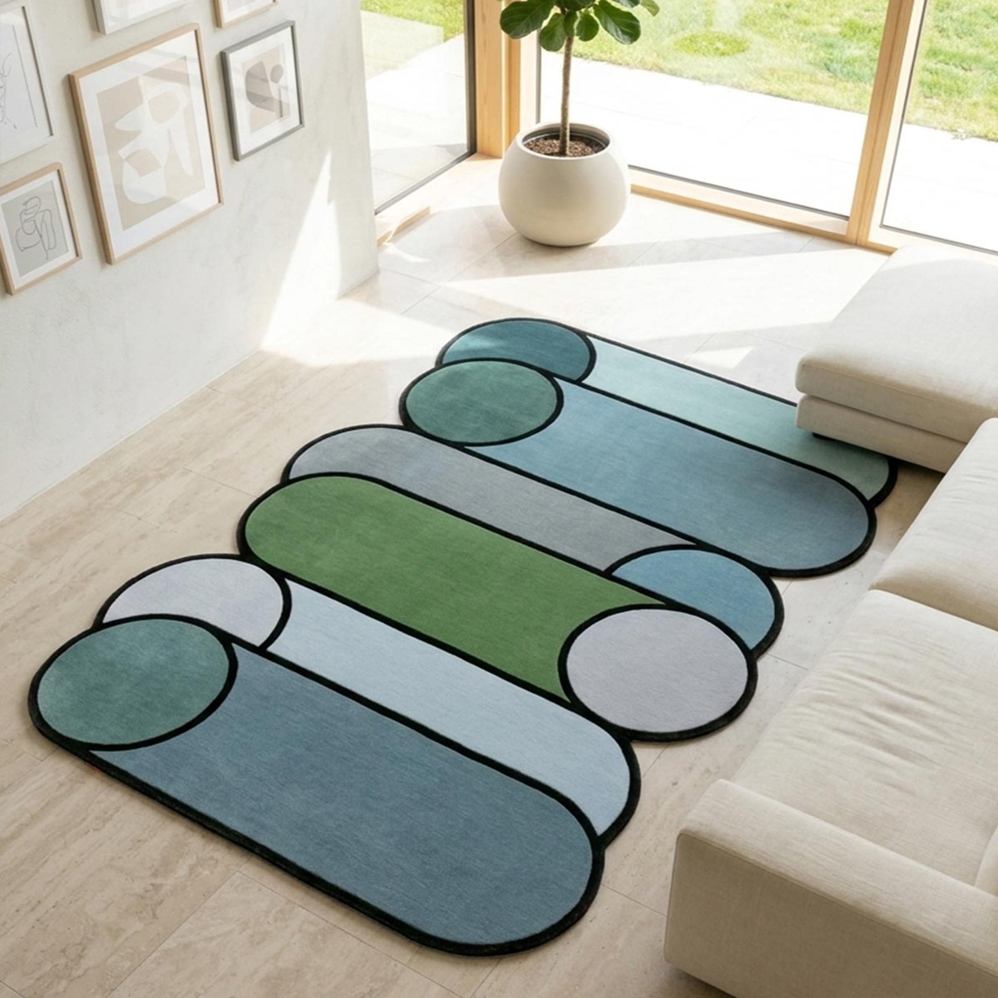 Covor, Fr406, 120x180 cm, Albastru