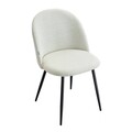 Scaun Ampla, Homla, 56x47x78 cm, metal/poliester, ecru