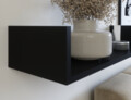 Raft de perete ELTAP, Vissta, 80x25x14 cm, PAL/PVC, negru
