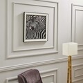 Tablou decorativ T721, Neostill, Zebra, sticla temperata, 70x70 cm
