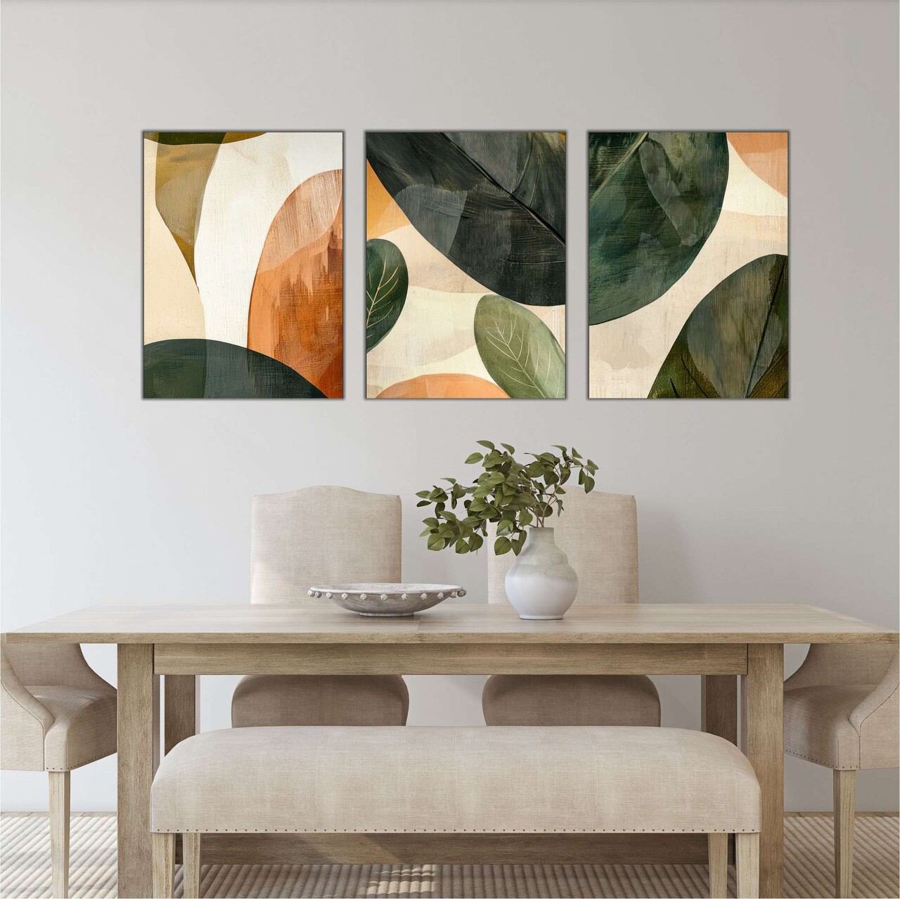 Set 3 tablouri decorative, Mdf, Imprimare digitala, Multicolor - view 3