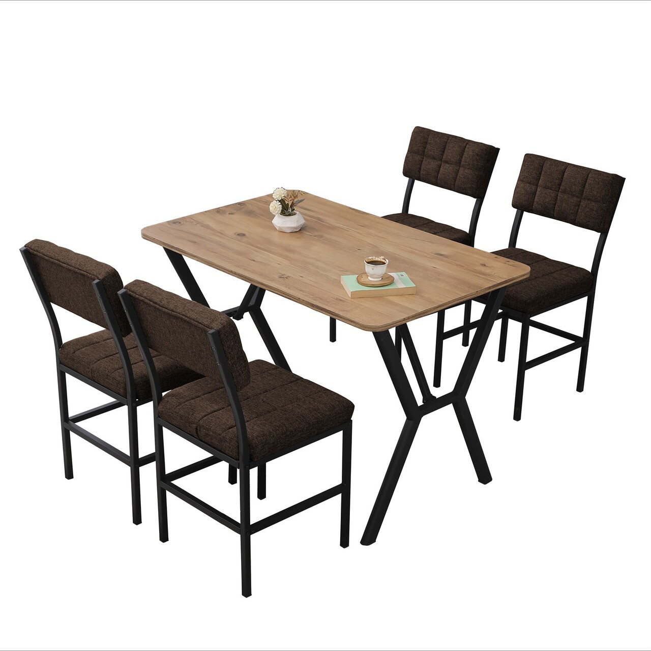 Set masa extensibila si scaune, Hanah Home, Dubai, Maro / Nuc - view 3