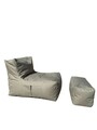 Set fotolii tip puf (2 piese), Pufito, 535PFT1209, Poliester, Bej