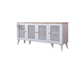Consola, Wolina, Calvin, 80x180x41 cm, MDF , Alb / Stejar