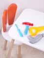 Set masa si scaun pentru copii, Bambini, Bunny One Chair Set, Portocaliu/Alb