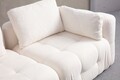 Canapea 3 locuri, Atelier del Sofa, 560ARE4141, Lemn de fag / PAL, Alb