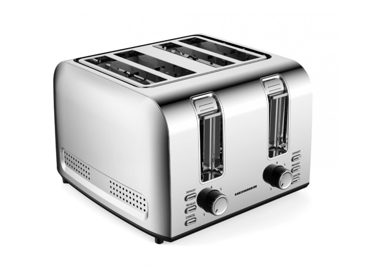 Prajitor de paine Heinner, 1500W, argintiu - 1 | YEO