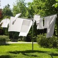 Uscator de rufe rotativ cu 4 brate + suport fixare pamant, Brabantia, TopSpinner, 40 m capacitate de uscare, otel, gri metalizat