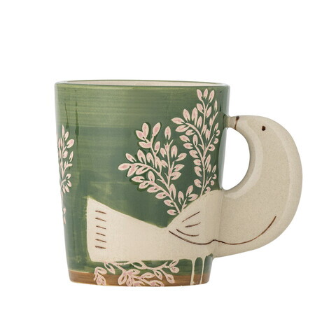 Ceasca, Bloomingville, Hezha, 8x9 cm, 260 ml, ceramica, verde