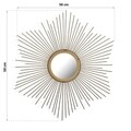 Oglinda decorativa Austin, Versa, 50 x 50 cm, metal, auriu