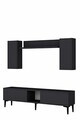 Comoda TV, Hanah Home, Didema 150, 150x40.5x30 cm, Antracit