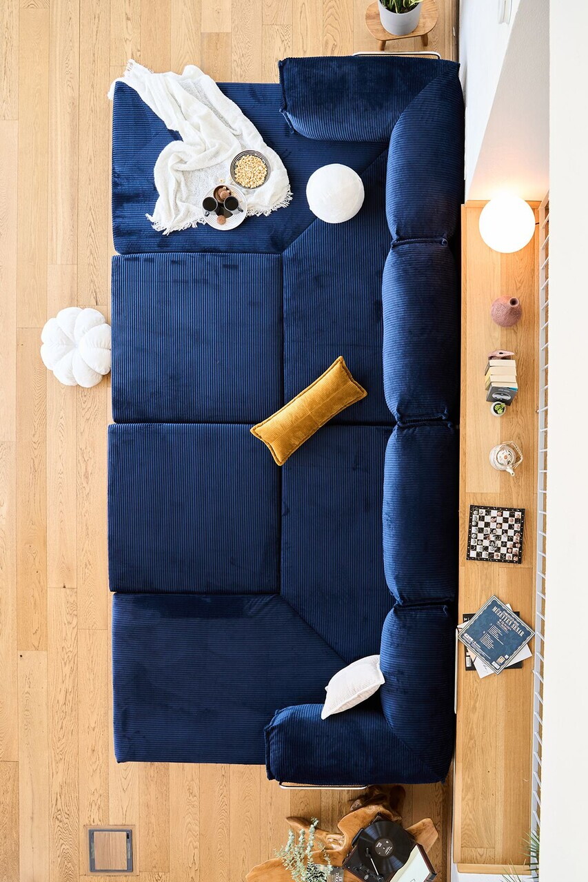 Coltar, Atelier del Sofa, 118FVL1403, Tesatura plus reiata, Albastru navy - view 6