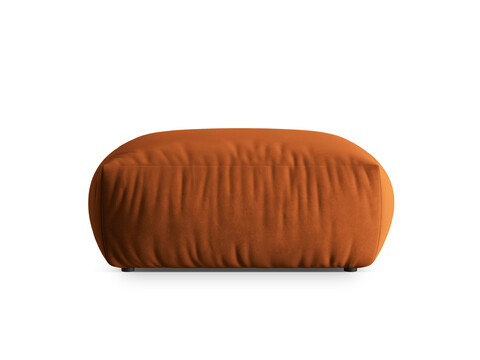 Taburet, Chris-184, Micadoni Home, 100x100x43 cm, catifea, teracota