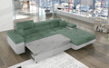 Coltar extensibil dreapta 4 locuri ELTAP, Armd-09, Armando, 289x203x85 cm, lemn/poliester, verde/alb