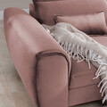 Coltar extensibil dreapta 4 locuri ELTAP, Foble, 267x196x100 cm, lemn/poliester, roz