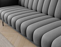 Canapea extensibila 3 locuri ELTAP, Roneyy, 212x89x86 cm, lemn/poliester, gri inchis