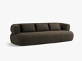 Canapea 4 locuri, Jenny-67, Micadoni Home, 226x90x73 cm, tesatura boucle, gri maroniu