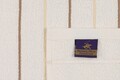Set 4 prosoape 407, Beverly Hills Polo Club, 50x90 cm, bumbac, albastru/alb