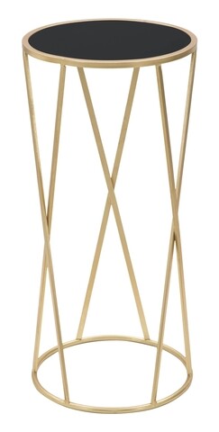 Masuta Glam Simple, Mauro Ferretti, Ø 35×75 cm, fier, auriu 35x75