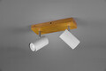 Plafoniera Marley, TRIO, 26x9x16 cm, 35W, 2x GU10, metal, alb mat/natur