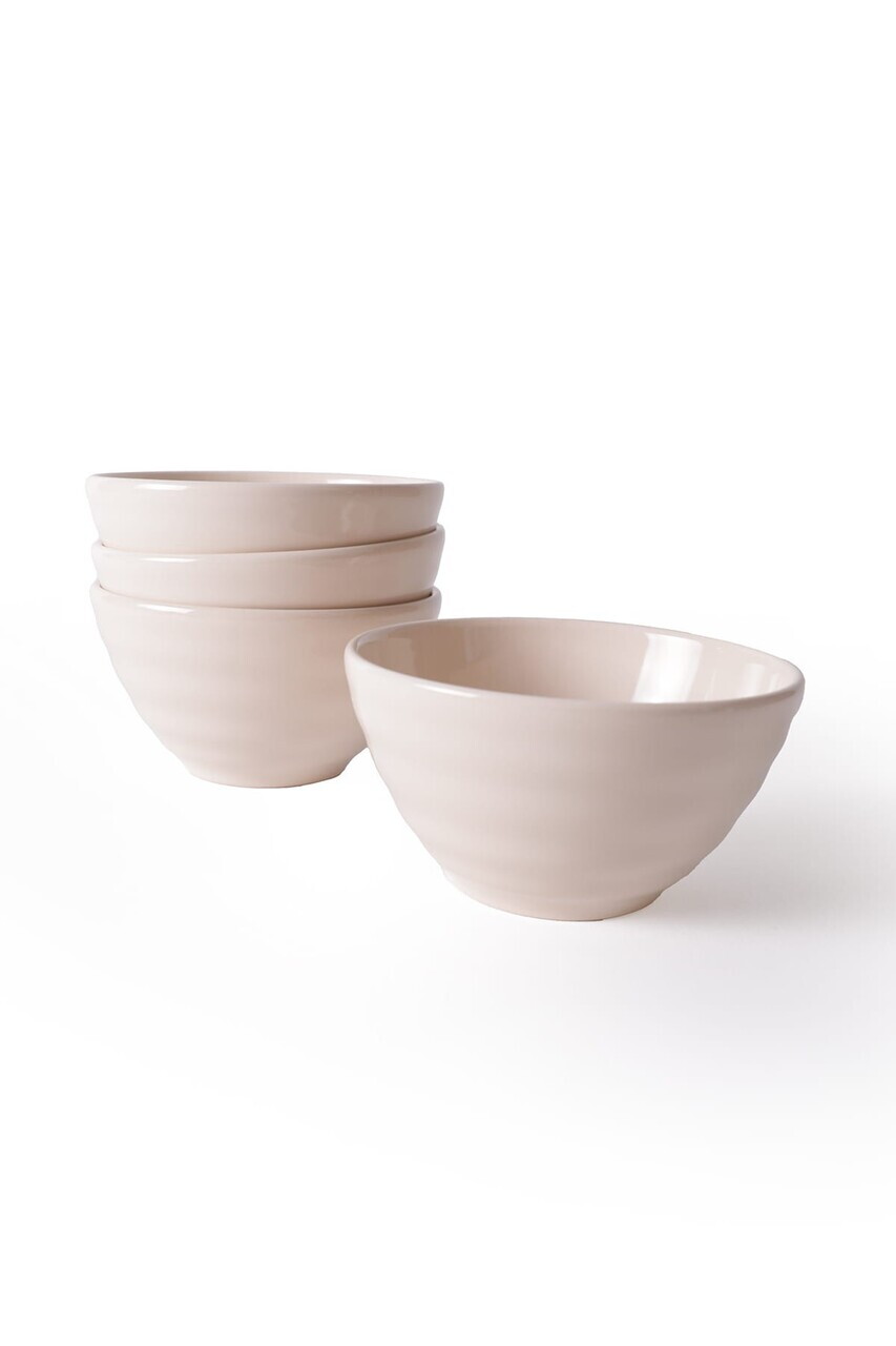 Set boluri, Hermia, 275KRM2686, Dimensiune: 14 cm / 650 ml (4 bucăți), Crem — imaginea 7