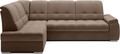 Coltar extensibil stanga 3 locuri ELTAP, LT-20NU, Sado, 272x192x95 cm, lemn/poliester, maro deschis