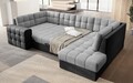 Coltar extensibil dreapta 5 locuri ELTAP, RT-84MO-97MO, Blewett, 299x198x82 cm, lemn/poliester, gri deschis/gri inchis