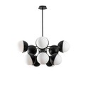 Lustra, Tatum, 584TTM1286, Metal, Alb/Negru