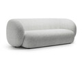 Canapea modulara 3 locuri, Kate, Micadoni, 213x99x76 cm, tesatura structurata, gri deschis melanj