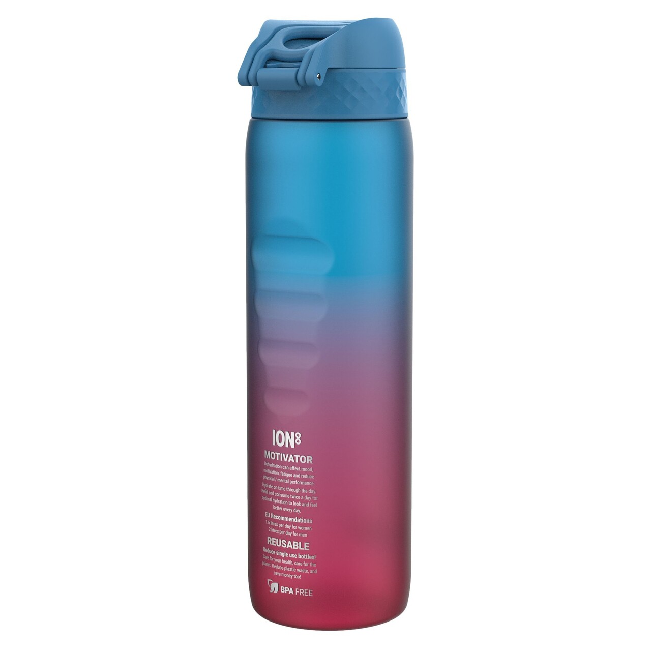 Sticla apa Times To Drink, recyclon, 1L, Blue&amp;Pink - Ion8 - view 3