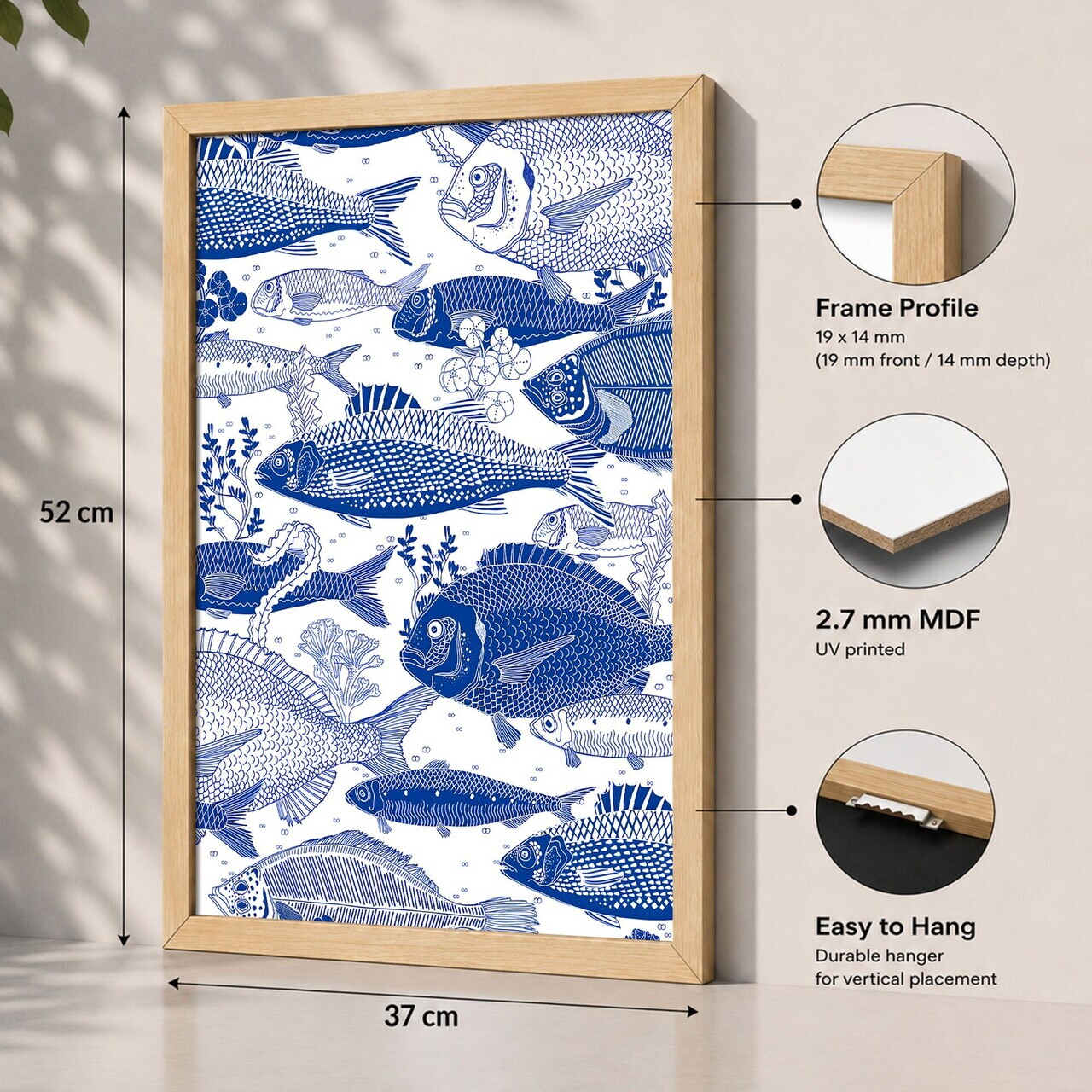 Tablou decorativ, 3752AACT-070, Fundal: 100% MDF (Grosime: 2,7 mm) Vopsire: Imprimare UV, Multicolor — imaginea 2