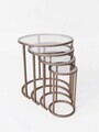 Set masute Nesting 4 piese, Hanah Home, Milas 4, Maro antichizat
