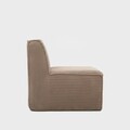 Fotoliu modular Likke, Homla, 88x73x73 cm, catifea din poliester, bej